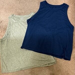 Athleta Womens Cropped Lightweight Tank Top Bundle - 2 Shirts - Size 1X